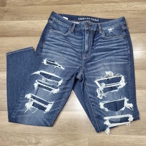 American Eagle Hi-Rise Distressed Jegging Size 16 Regular 360 next level stretch